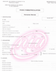 Demande d'immatriculation NIU (PM)